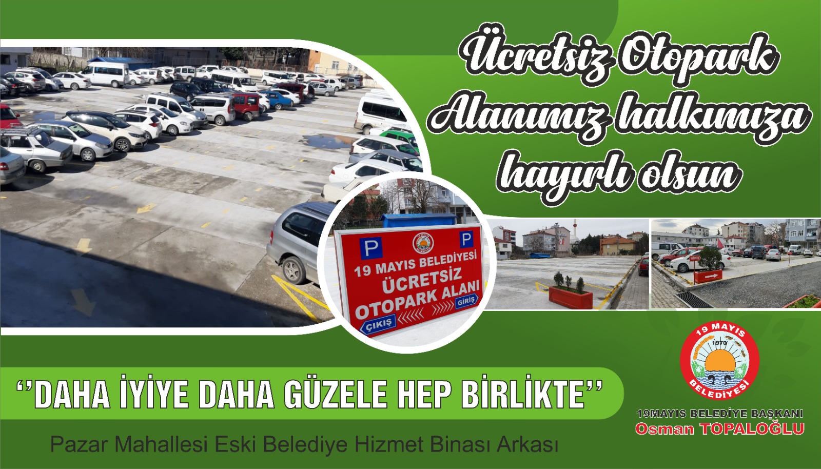 19 Mayıs Belediyesinden Yeni Otopark Alanları