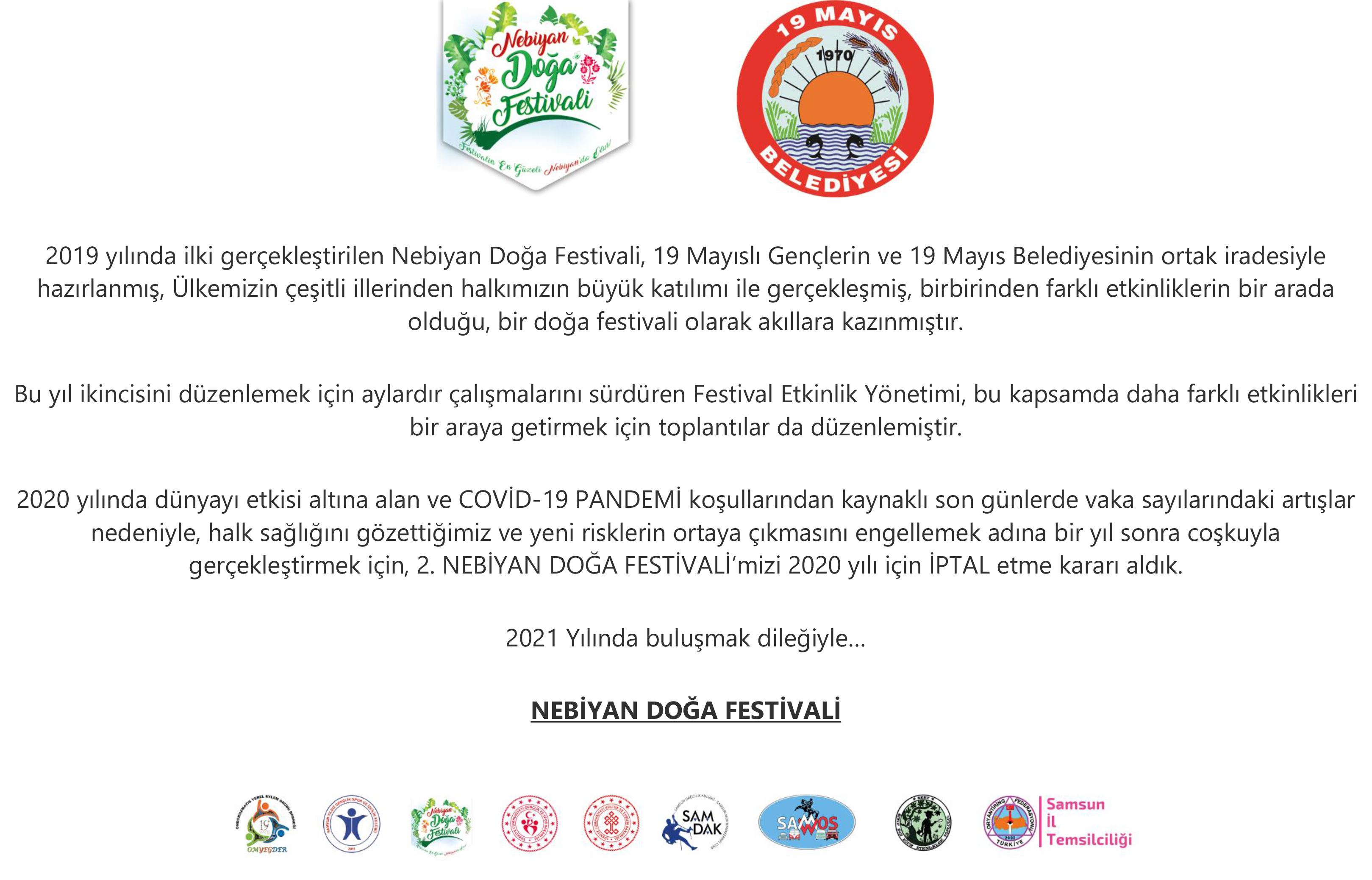 2.  Nebiyan Doğa Festivali İptal Edildi.