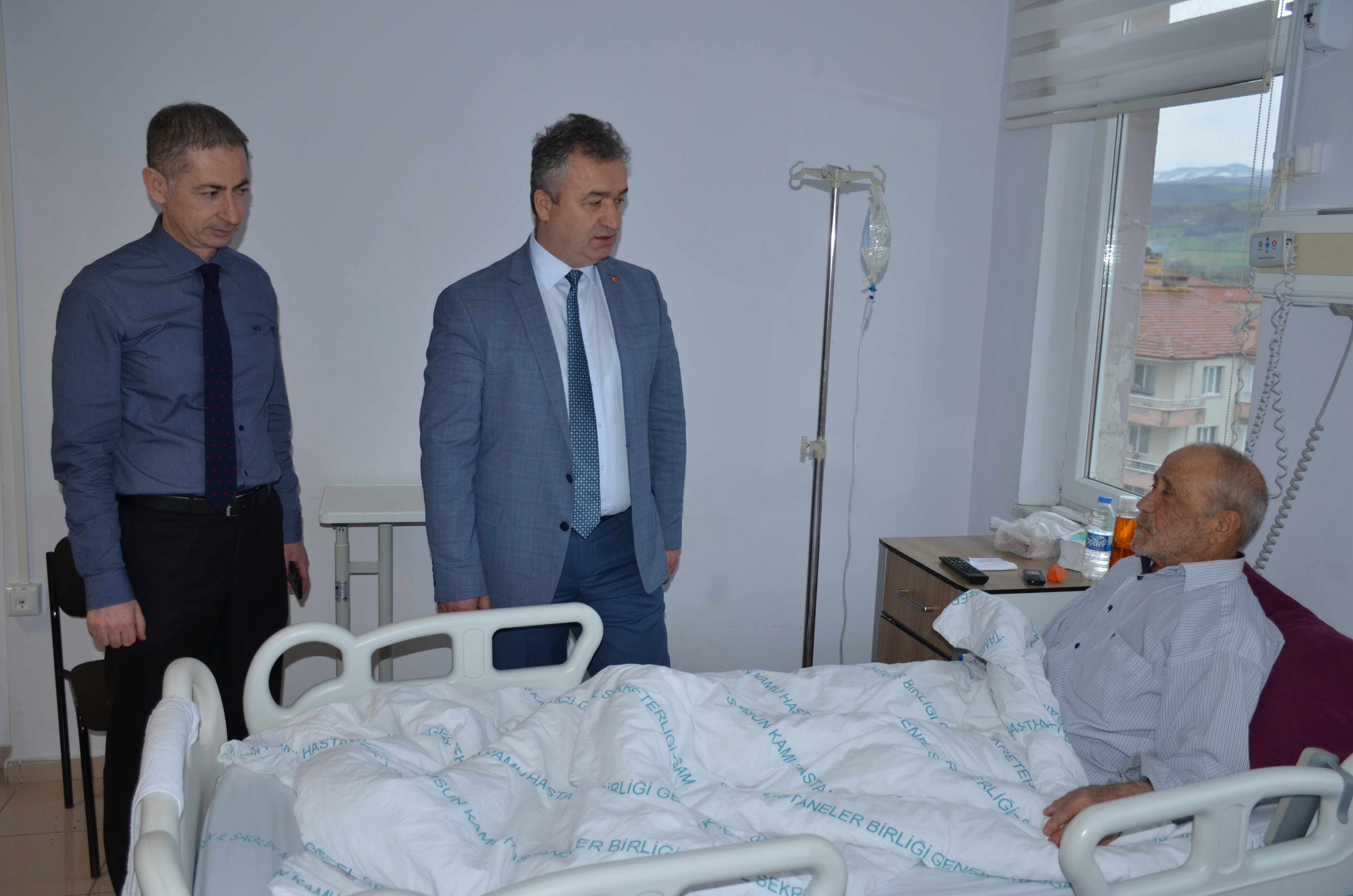 Başkan Topaloğlu Hasta Ziyaretinde Bulundu.