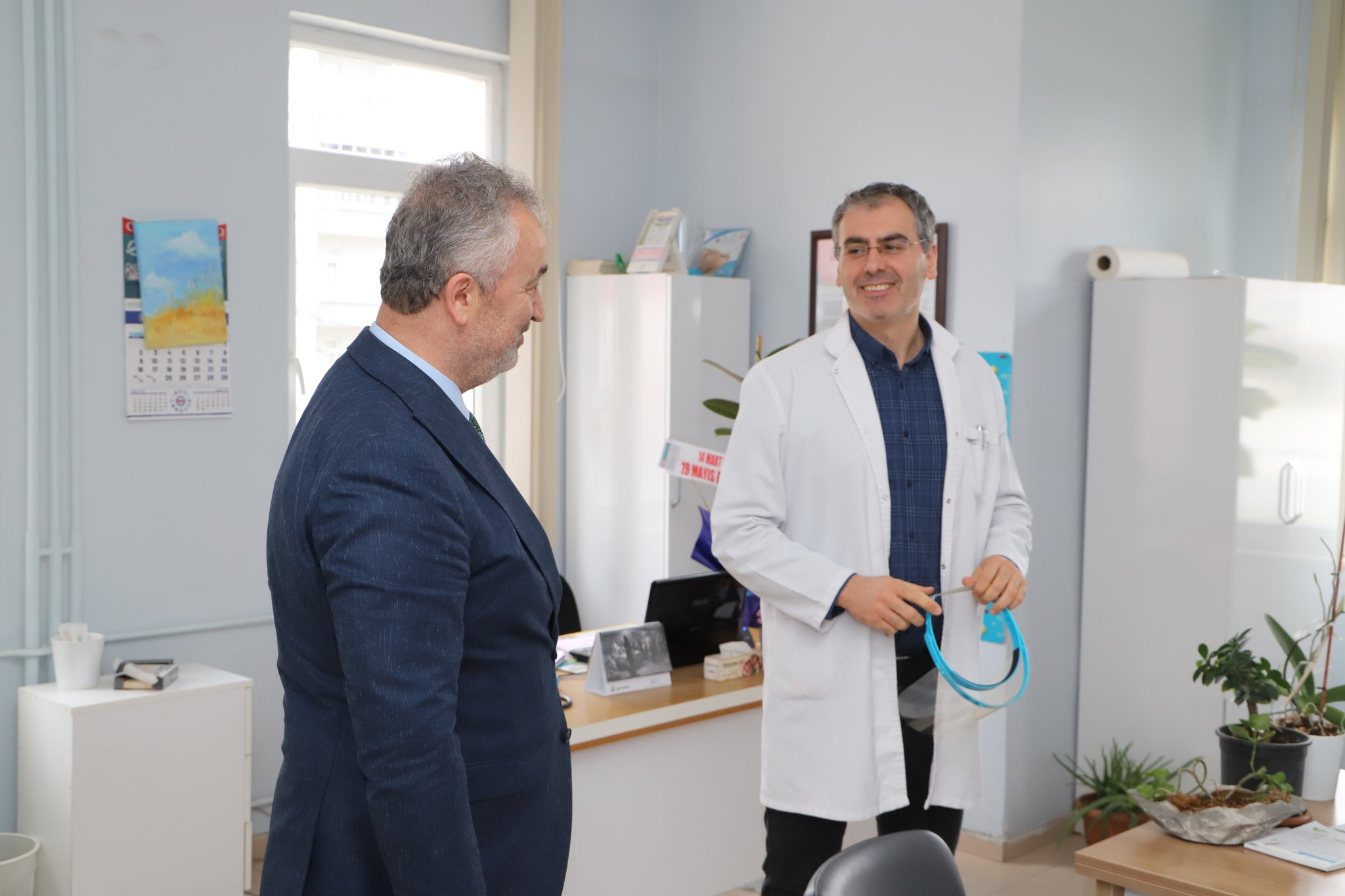 Başkan Osman Topaloğlu, sağlık kurumlarını ziyaret etti