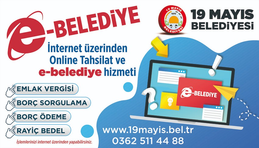 Emlak ve Çevre Temizlik Vergilerinizi E-Belediye Üzerinden ödeyebilirsiniz