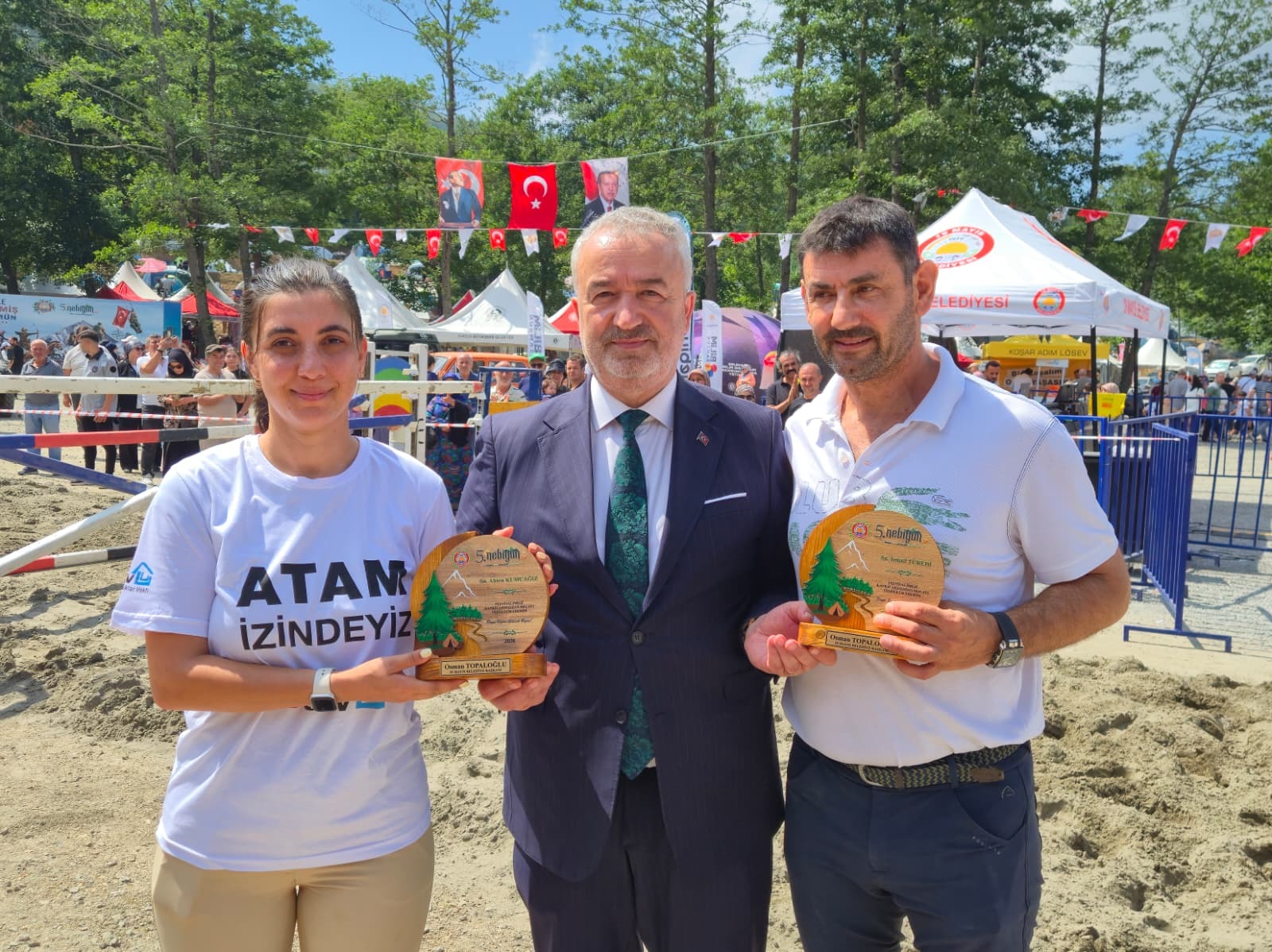 Nebiyan Doğa ve Gençlik Festivalinde Engel Atlama At Gösterisi Festivale Renk Kattı.