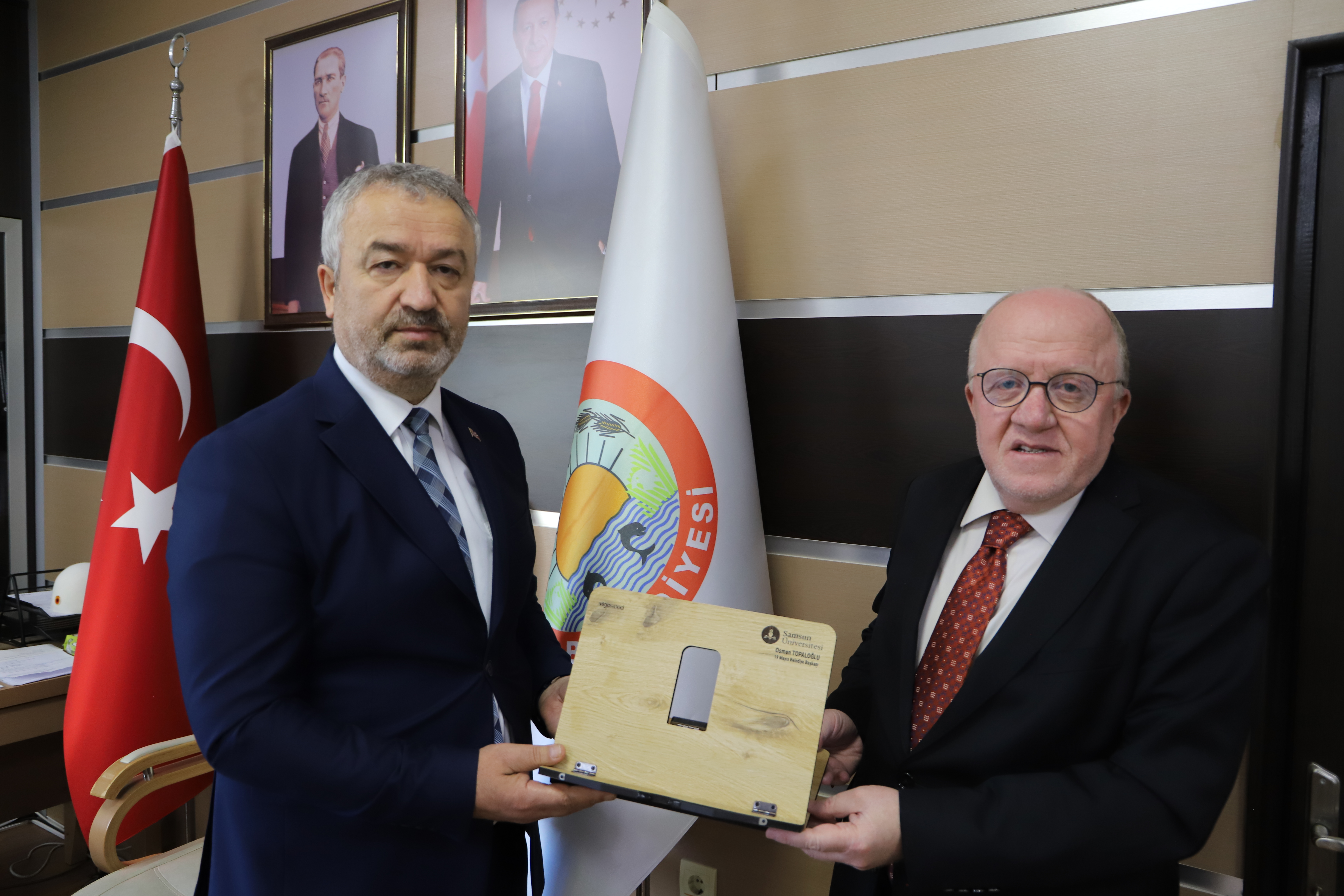 Rektör Prof.Dr. Mahmut Aydın'dan Başkan Topaloğlu'na Ziyaret