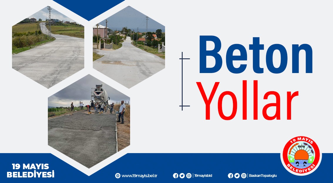 Beton Yol Çalışmları